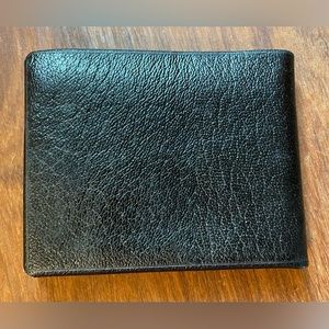 Crest Craft vintage black leather fold wallet